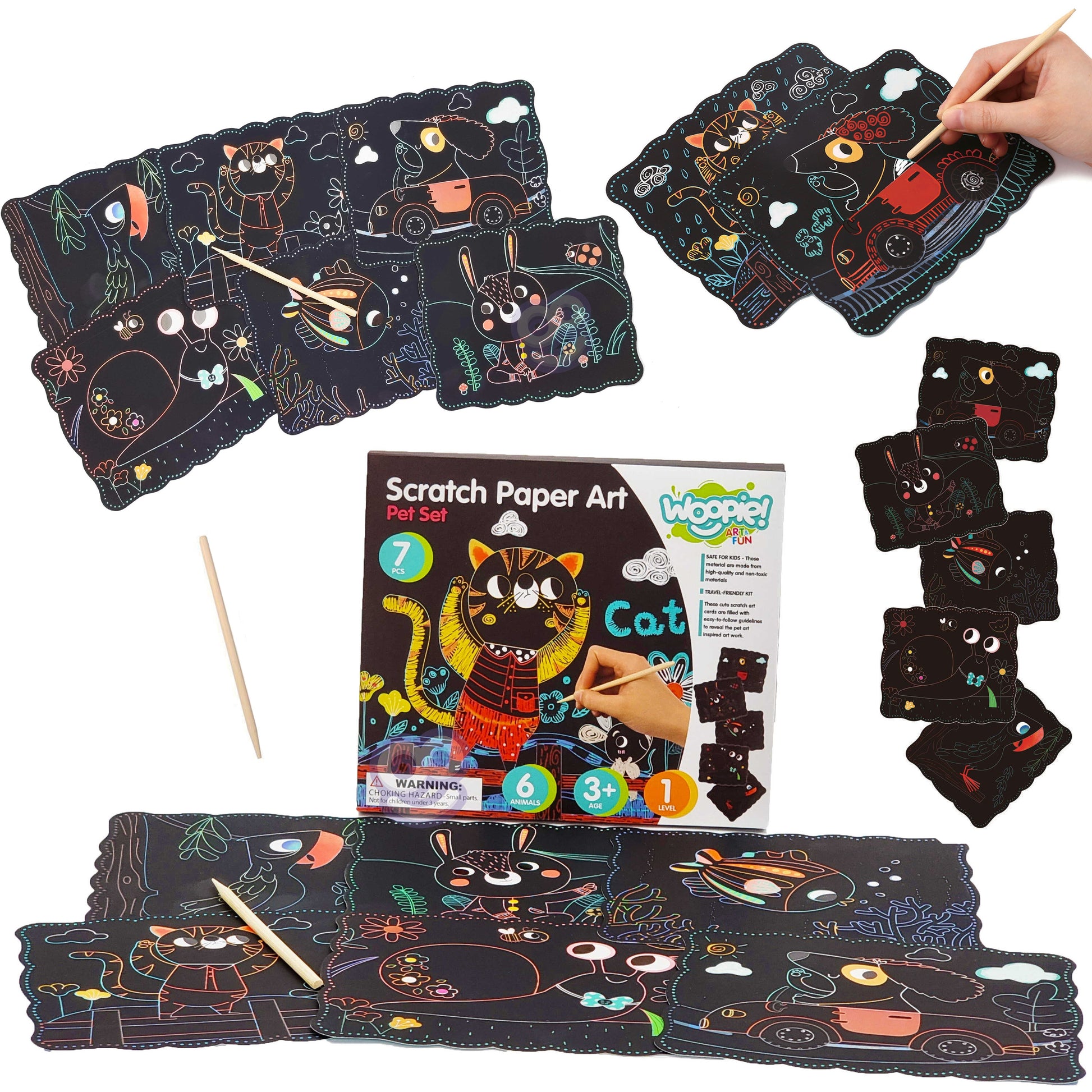 Woopie Art&Fun nutrinamų paveikslėlių kūrybinis rinkinys – nuotrauka 1