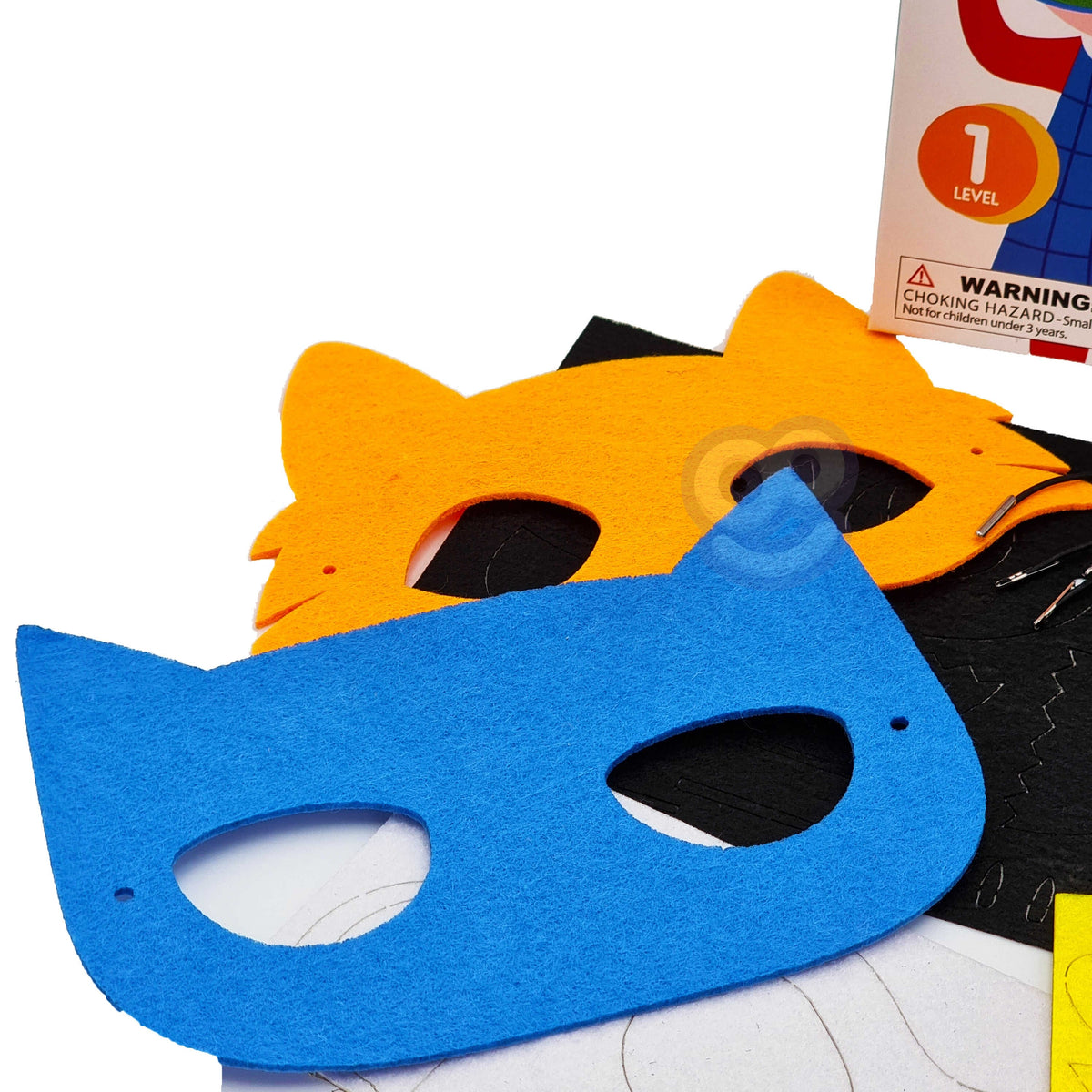 Woopie Art&Fun Veltinio Kaukių Kūrybinis Rinkinys, 4 Vnt. Kūrybiniai rinkiniai