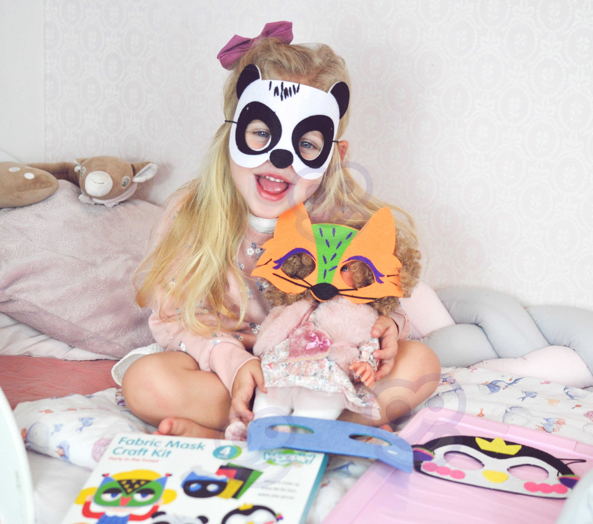 Woopie Art&Fun veltinio kaukių kūrybinis rinkinys – nuotrauka 2