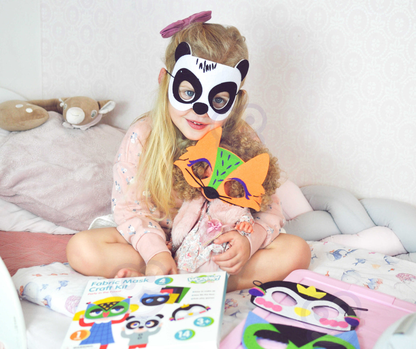 Woopie Art&Fun veltinio kaukių kūrybinis rinkinys – nuotrauka 3