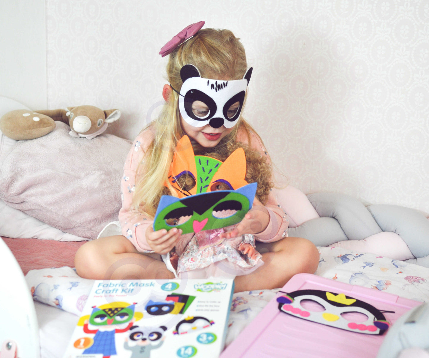 Woopie Art&Fun veltinio kaukių kūrybinis rinkinys – nuotrauka 4