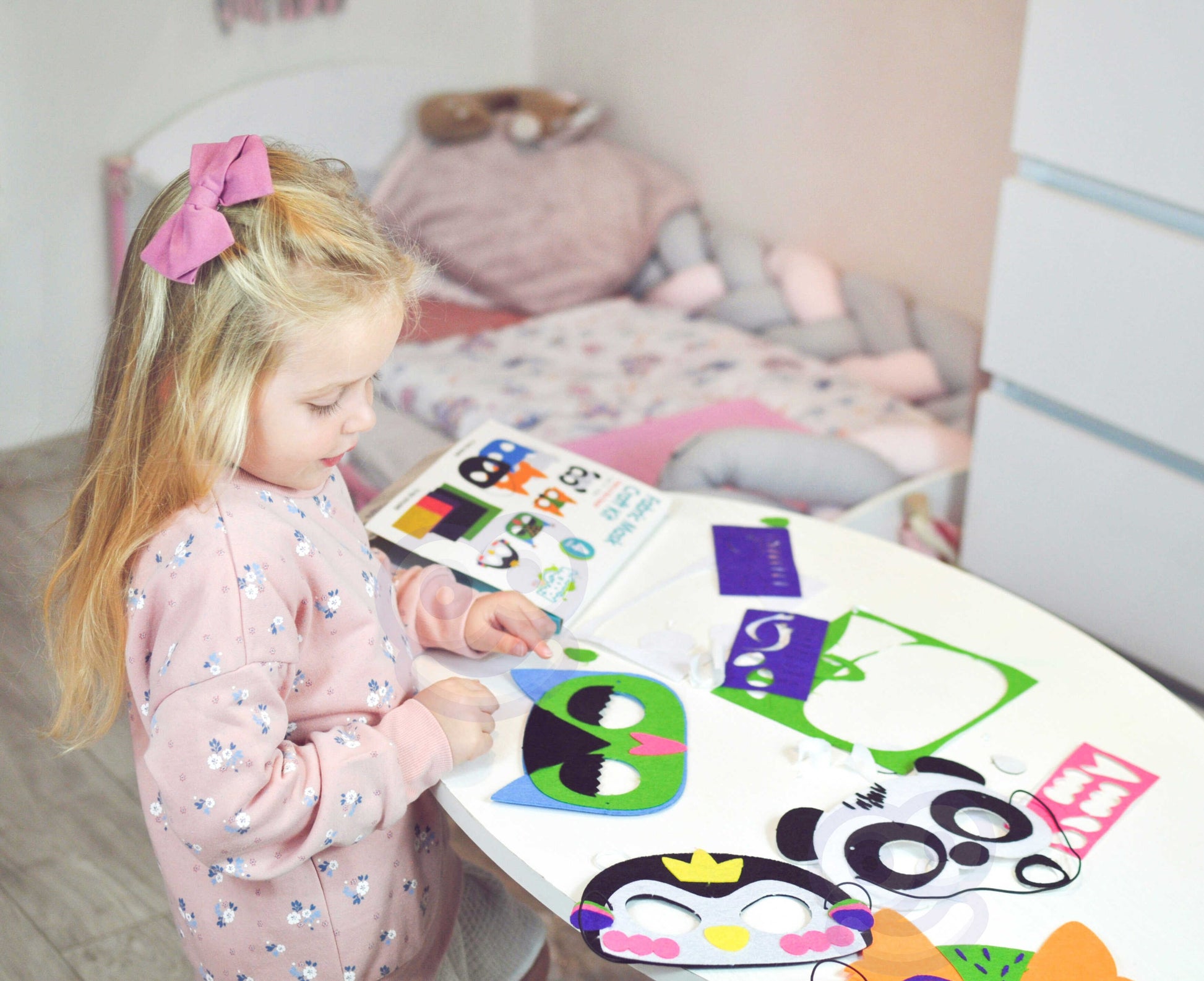 Woopie Art&Fun veltinio kaukių kūrybinis rinkinys – nuotrauka 5