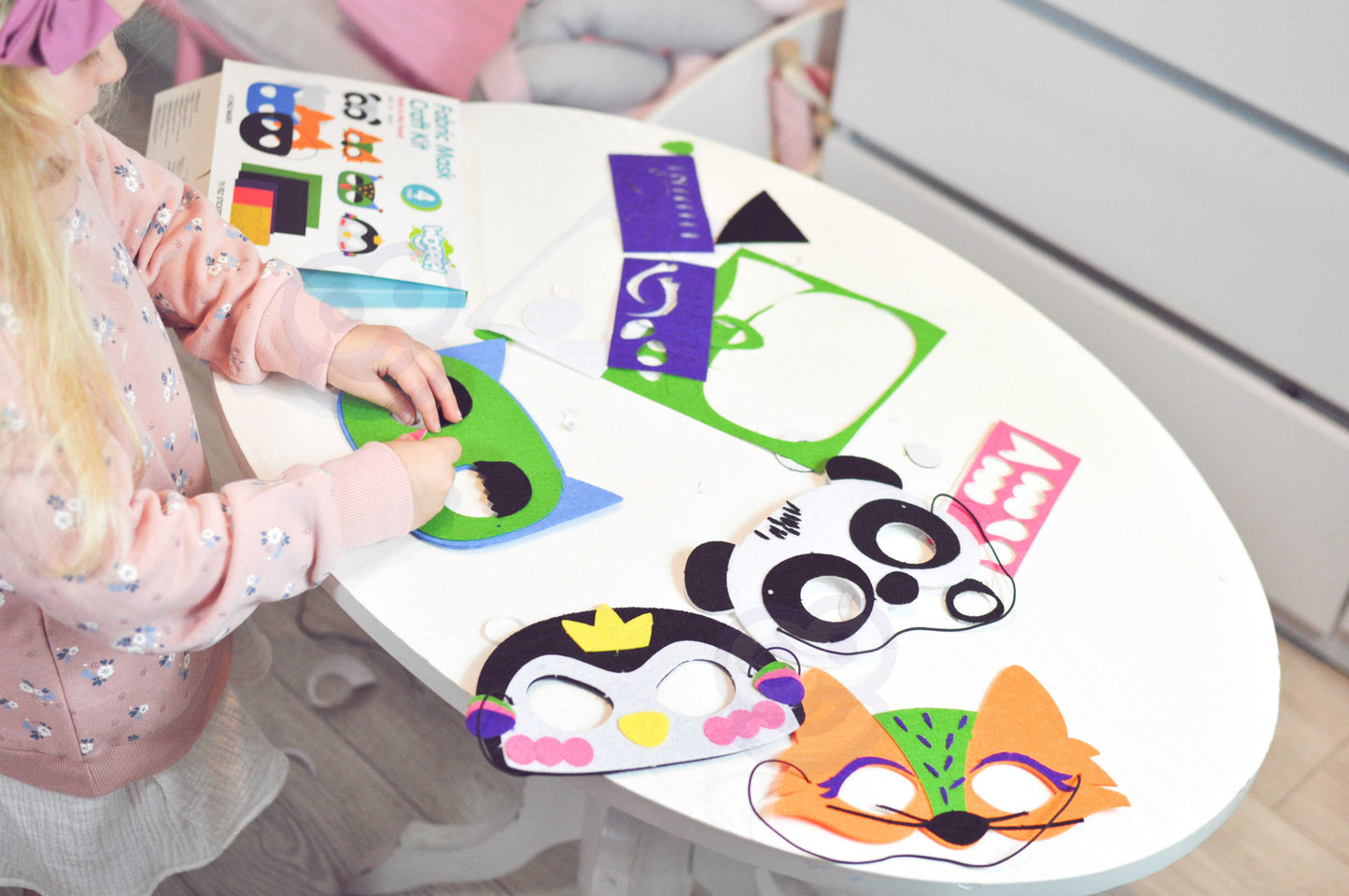 Woopie Art&Fun veltinio kaukių kūrybinis rinkinys – nuotrauka 6