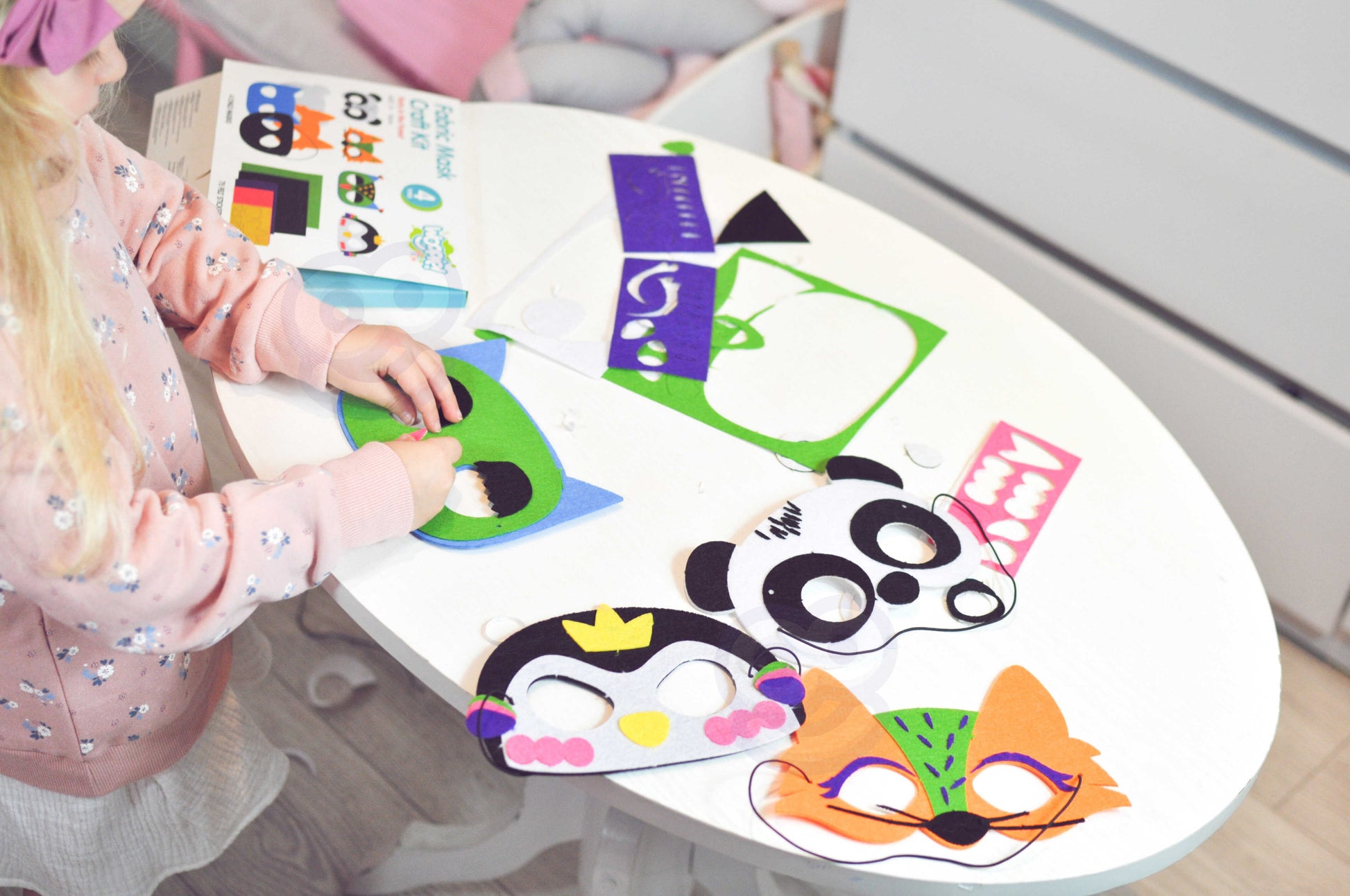 Woopie Art&Fun veltinio kaukių kūrybinis rinkinys – nuotrauka 6
