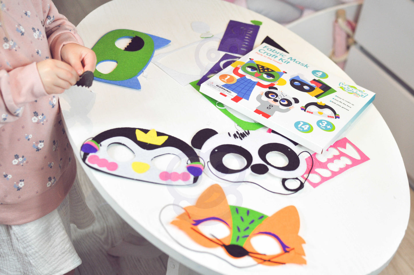 Woopie Art&Fun veltinio kaukių kūrybinis rinkinys – nuotrauka 7