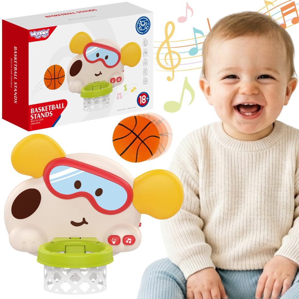 Woopie Baby interaktyvus krepšinio žaislas „Šuniukas“ – 1 nuotrauka