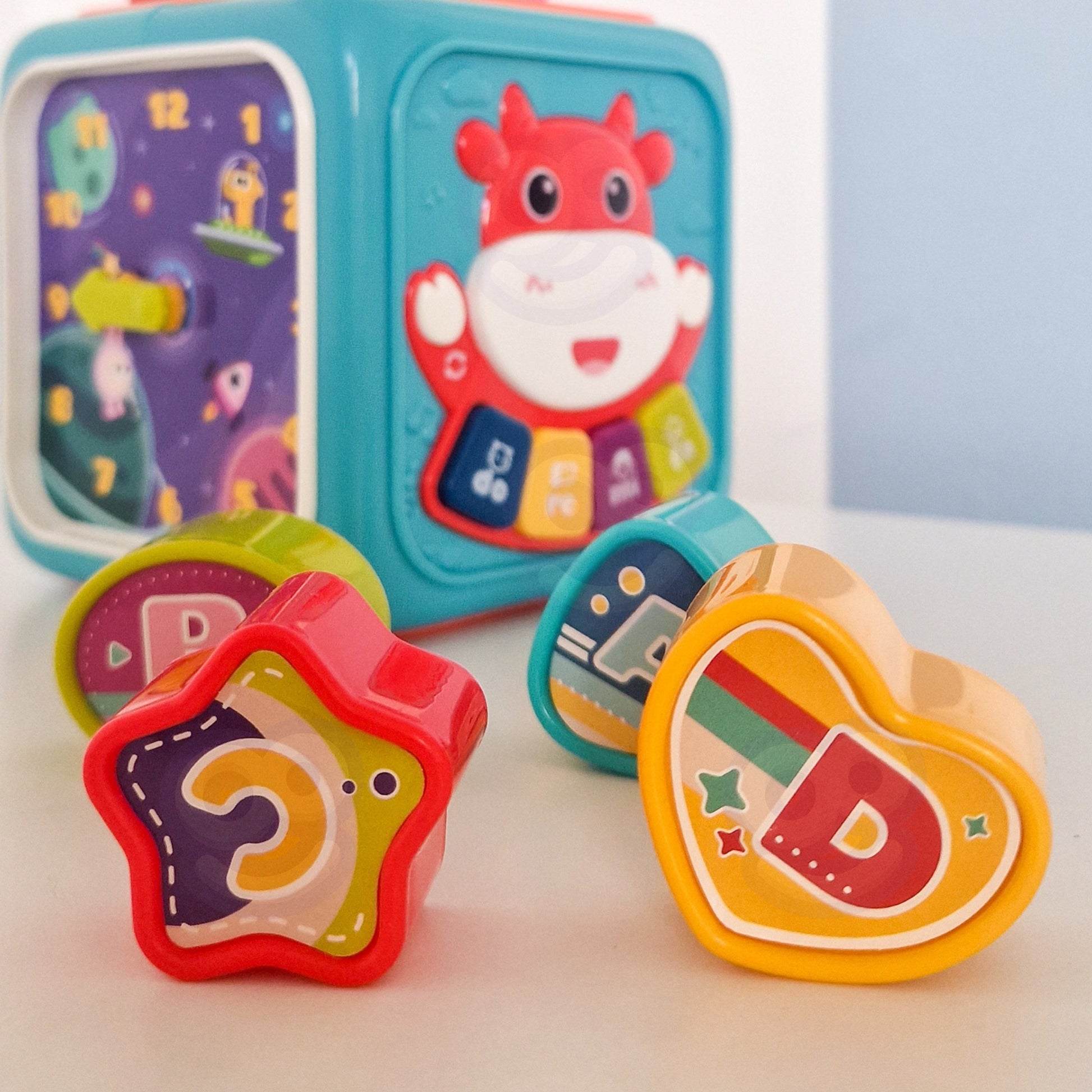Woopie Baby Interaktyvus Sensorinis Kūdikio Kubas 6in1 – nuotrauka 5
