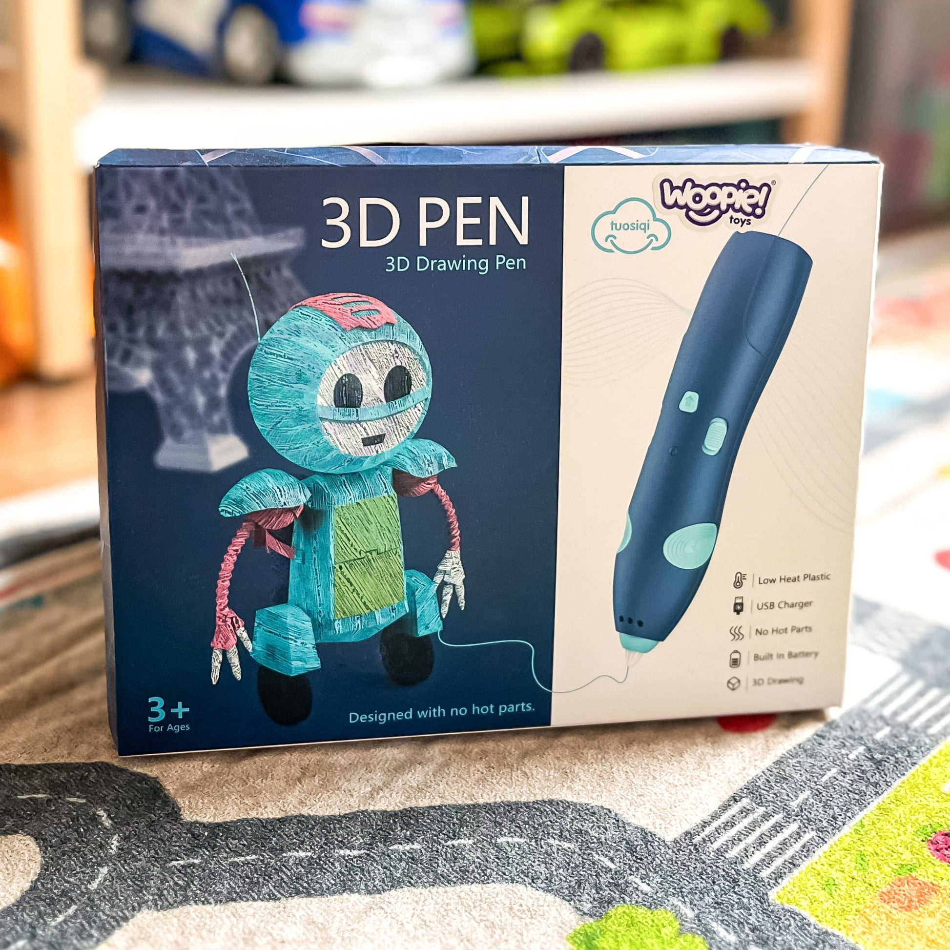 Woopie Belaidis Žemos Temperatūros 3D Rašiklis Vaikams 3D rašikliai