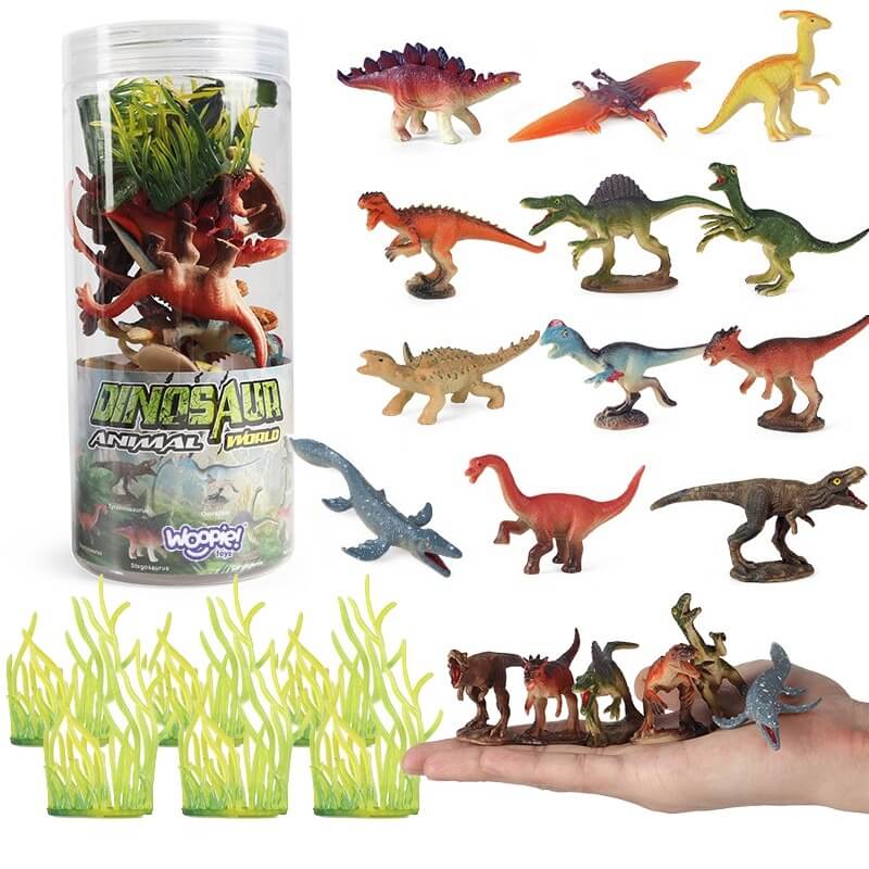 Woopie Dinozaurų Figūrėlių Rinkinys Vaikams 18 vnt. Žaislai Figūrėlės