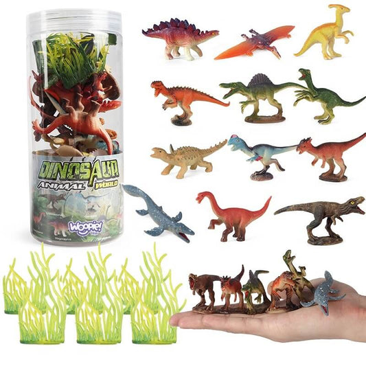Woopie Dinozaurų Figūrėlių Rinkinys Vaikams 18 vnt. Žaislai Figūrėlės