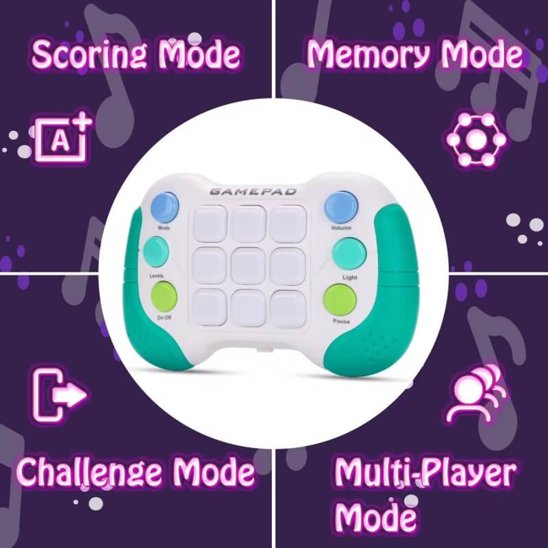 WOOPIE elektroninis arkadinis žaidimas Pop-It Fidget Toy Gamepad Pop It Žaislai