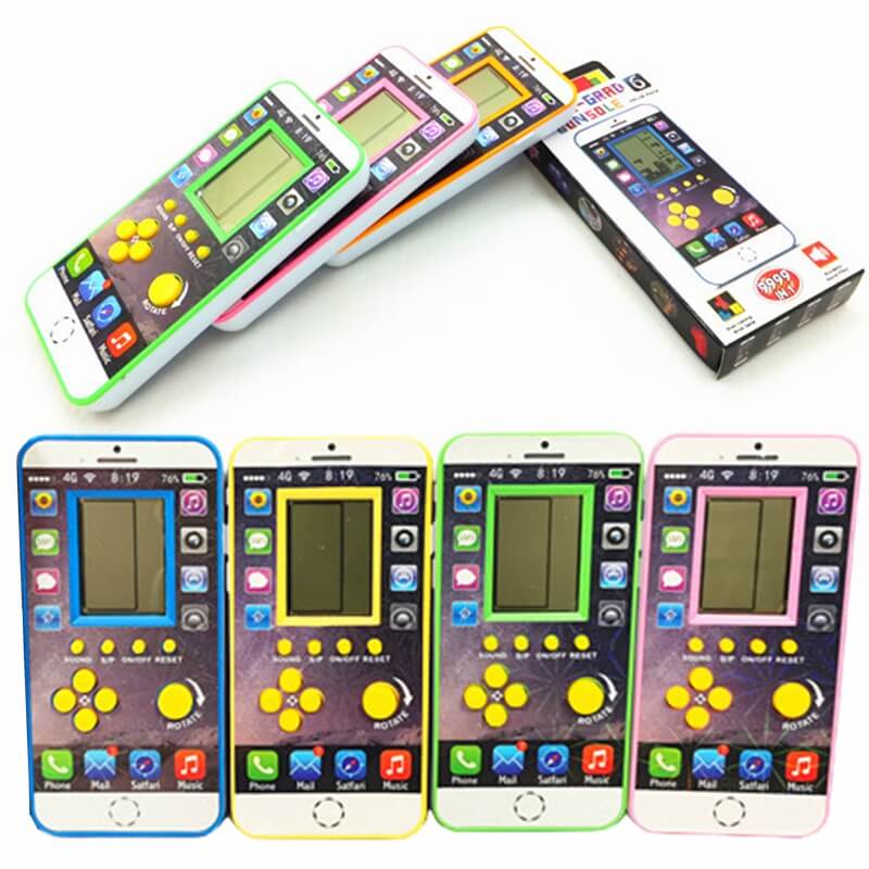 Woopie Elektroninis Mini Tetris Žaidimas, Kišeninė Versija, 6+ Arkadiniai Žaidimai