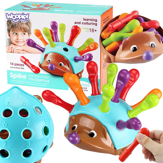 Woopie Ežiuko Montessori Rūšiuoklė 4in1 – nuotrauka 1
