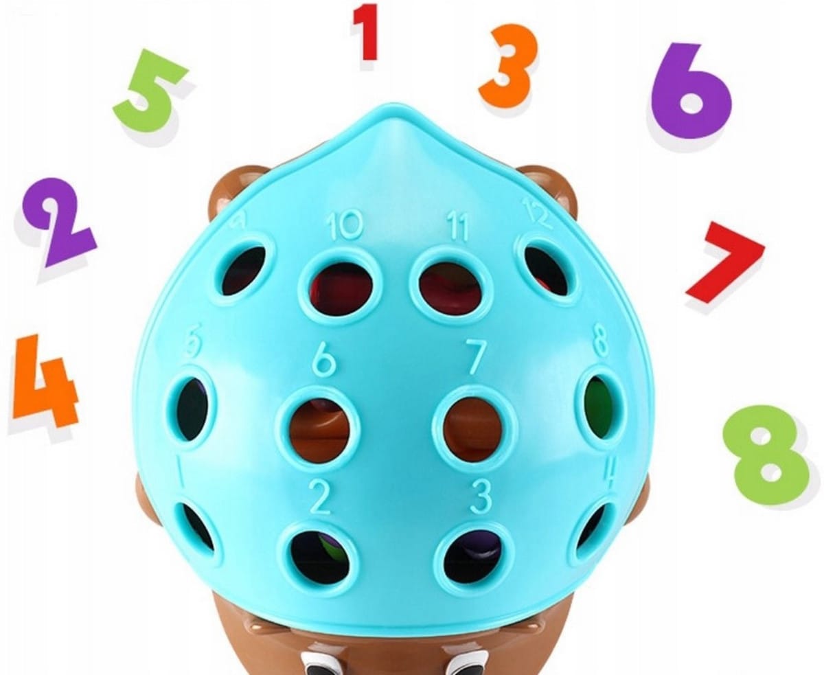 Woopie Ežiuko Montessori Rūšiuoklė 4in1 Lavinamieji Žaislai