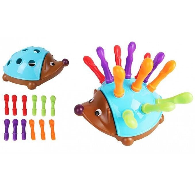 Woopie Ežiuko Montessori Rūšiuoklė 4in1 Lavinamieji Žaislai