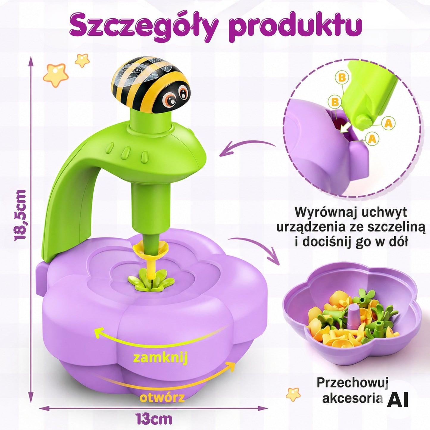 Woopie Gėlių Puokščių Kūrimo Rinkinys Vaikams – nuotrauka 3
