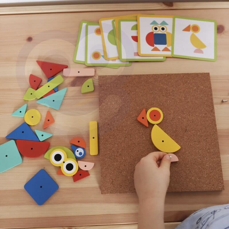 Woopie Green Kamštinė Nagų Dailė – Medinis Kalimo Rinkinys Vaikams Magnetiniai Žaislai