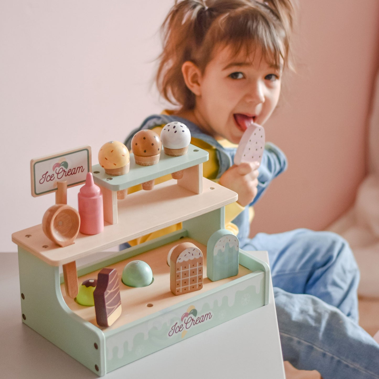 Woopie Green Medinė Ledainė Vaikams, 16 Dalių – nuotrauka 2
