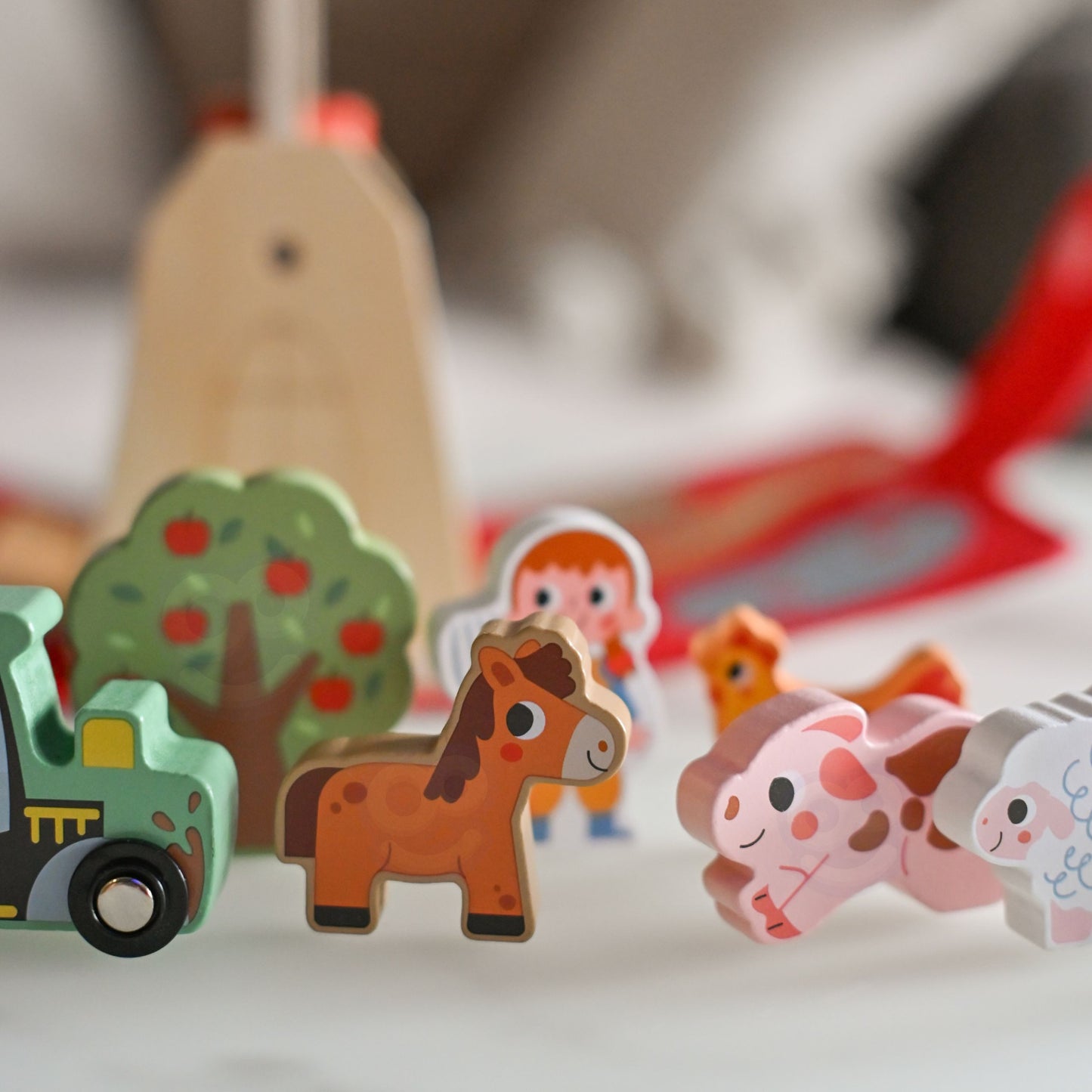 Woopie Green Medinė Sulankstoma Ferma, 11 Dalių – nuotrauka 3