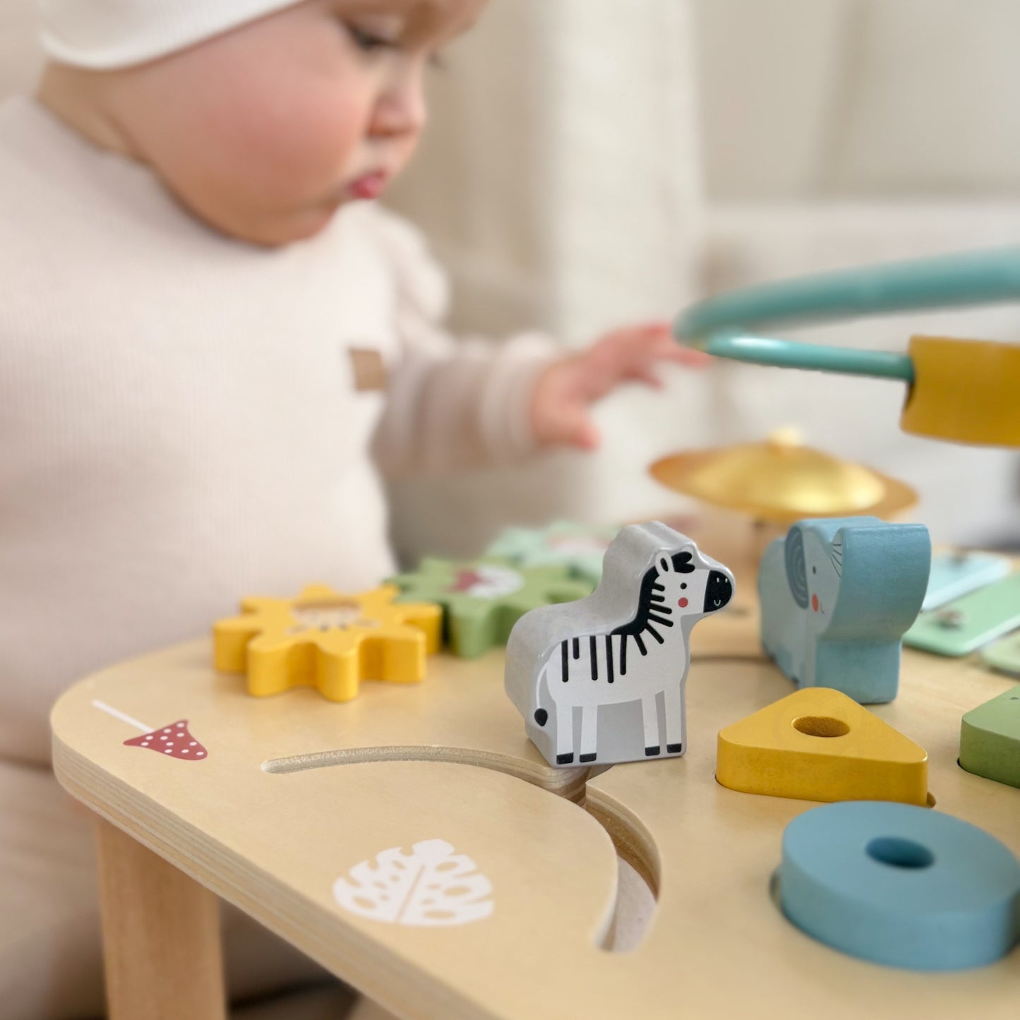 Woopie Green Medinis Edukacinis Veiklų Staliukas 5in1 – nuotrauka 7