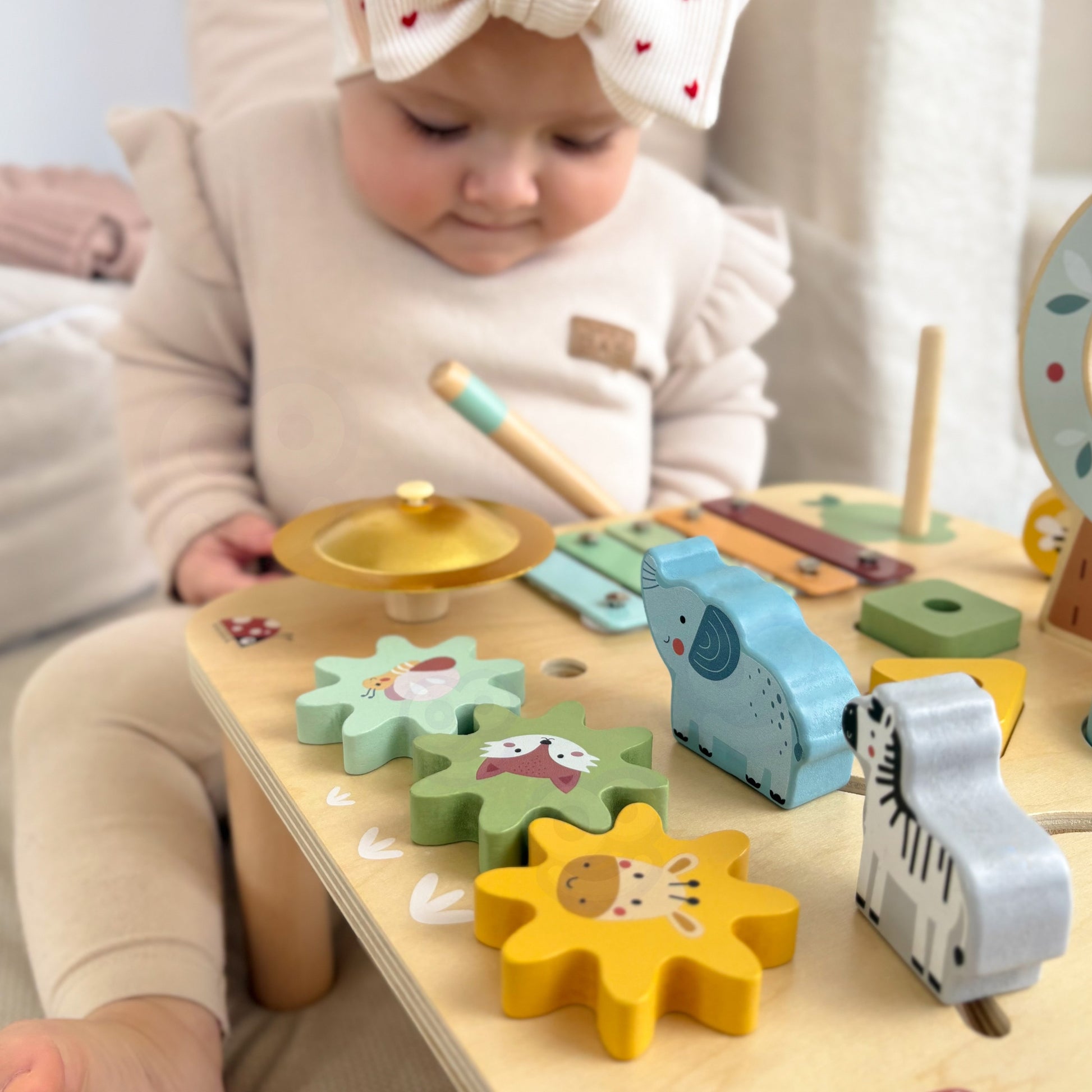 Woopie Green Medinis Edukacinis Veiklų Staliukas 5in1 – nuotrauka 9