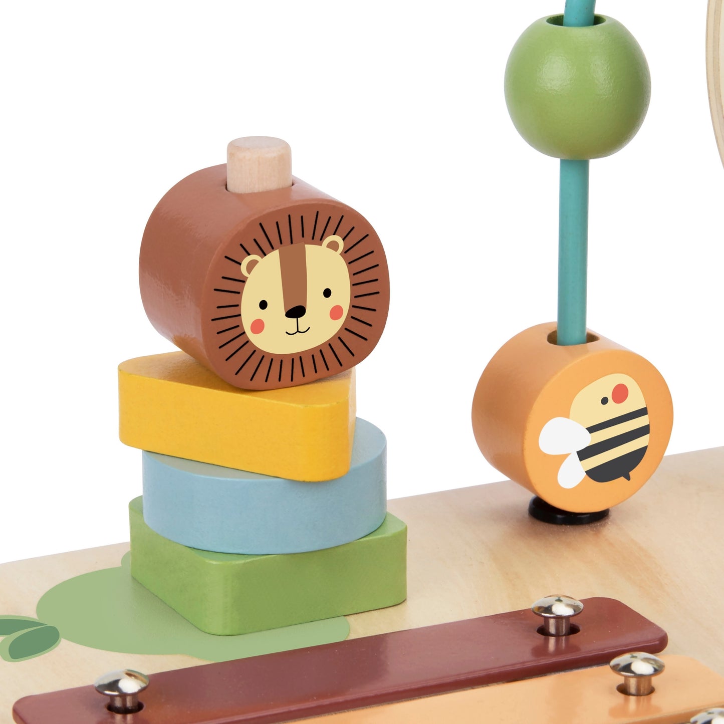 Woopie Green Medinis Muzikinis Edukacinis Staliukas 5in1 – nuotrauka 12