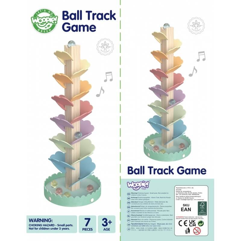 Woopie Green Medinis Muzikos Medis Su Kamuoliukais Ir Garsais Montessori FSC Žaislai Montessori