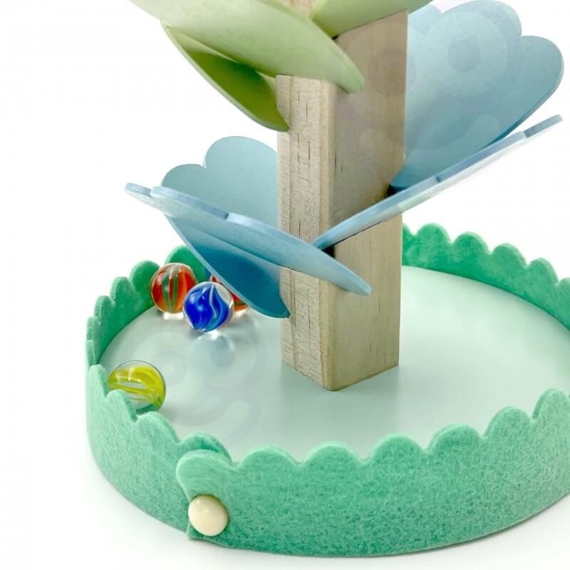 Woopie Green Medinis Muzikos Medis Su Kamuoliukais Ir Garsais Montessori FSC Žaislai Montessori