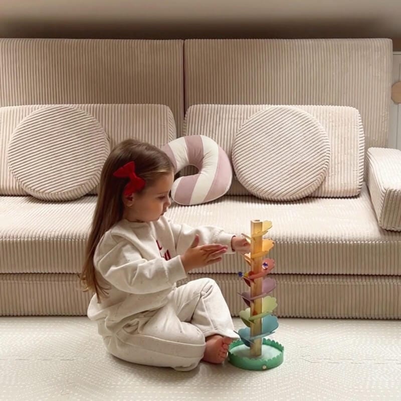 Woopie Green Medinis Muzikos Medis Su Kamuoliukais Ir Garsais Montessori FSC Žaislai Montessori
