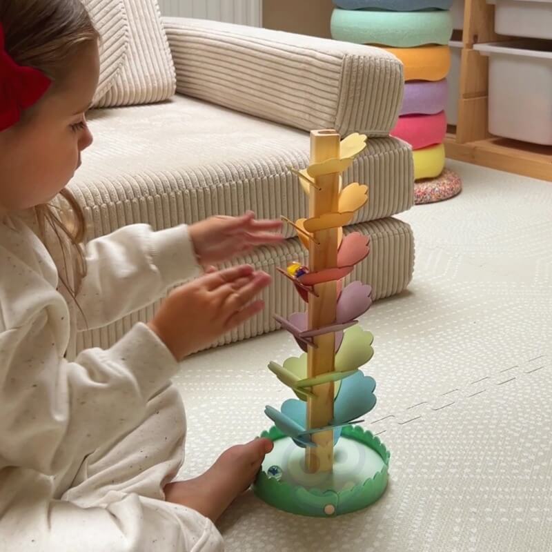Woopie Green Medinis Muzikos Medis Su Kamuoliukais Ir Garsais Montessori FSC Žaislai Montessori