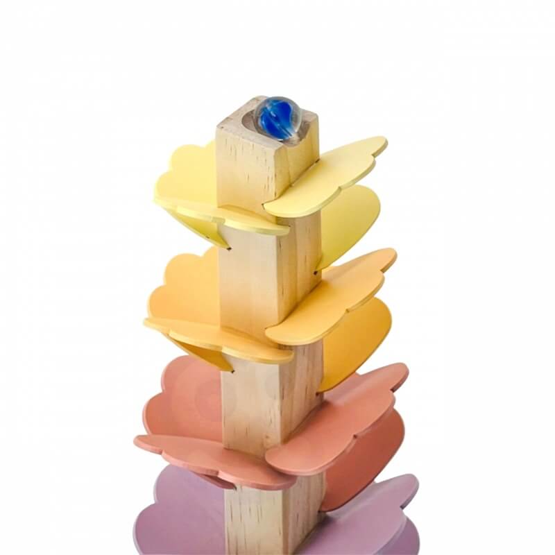 Woopie Green Medinis Muzikos Medis Su Kamuoliukais Ir Garsais Montessori FSC Žaislai Montessori