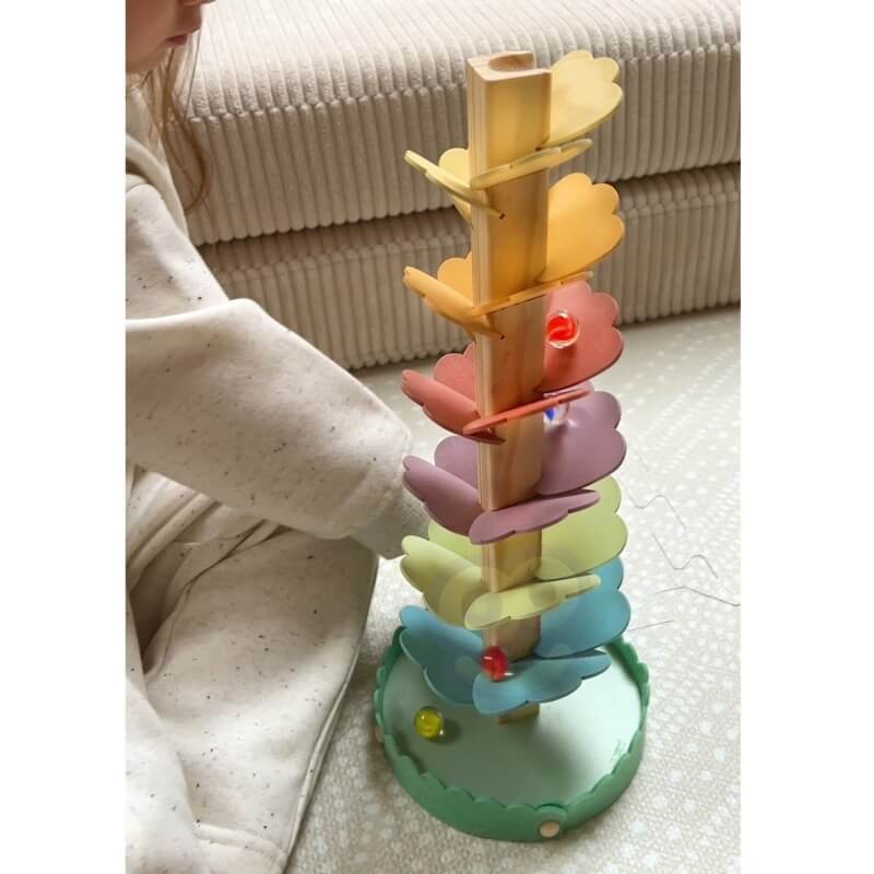 Woopie Green Medinis Muzikos Medis Su Kamuoliukais Ir Garsais Montessori FSC Žaislai Montessori