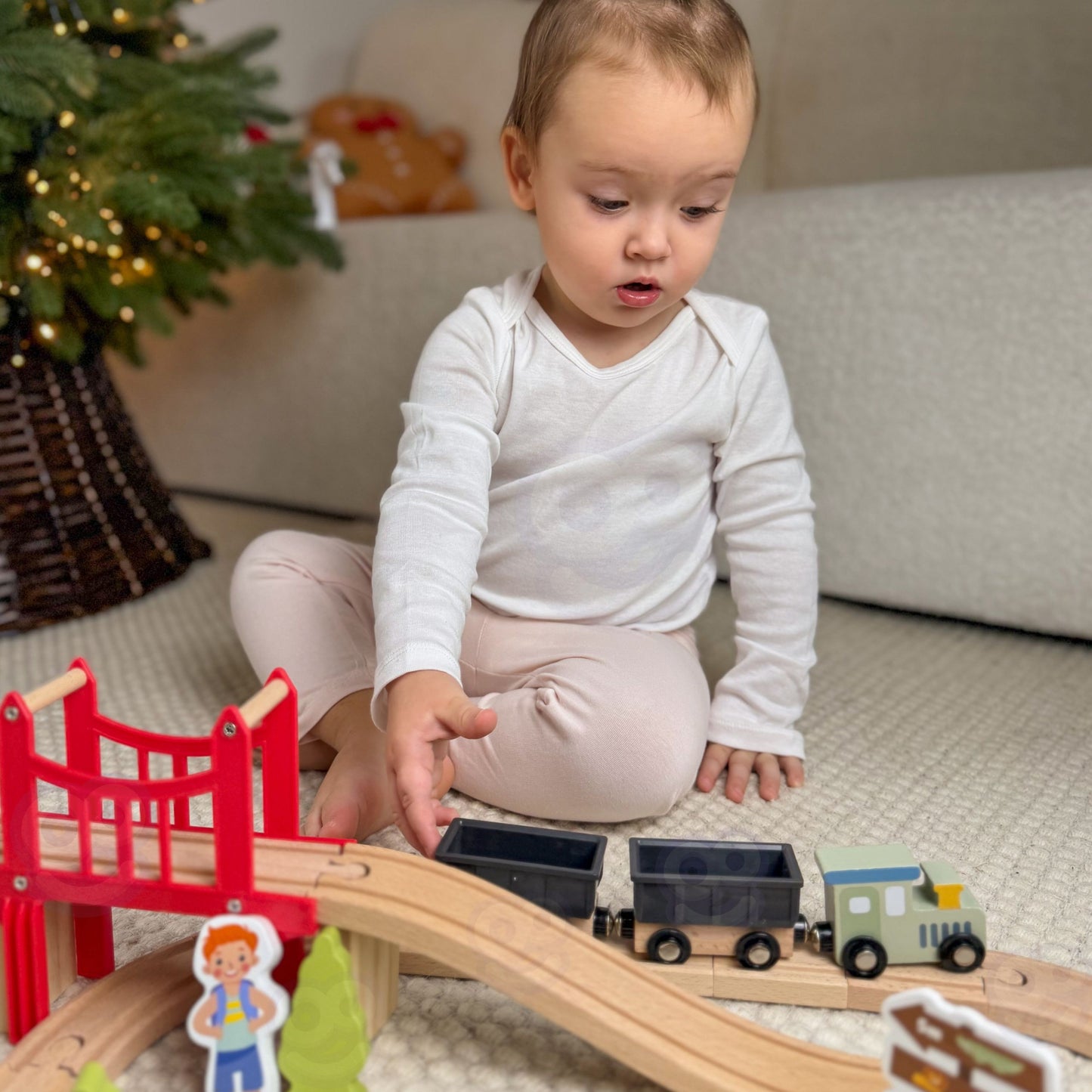 Woopie Green Medinis Zoologijos Sodo Traukinys, 60 Dalių – nuotrauka 5
