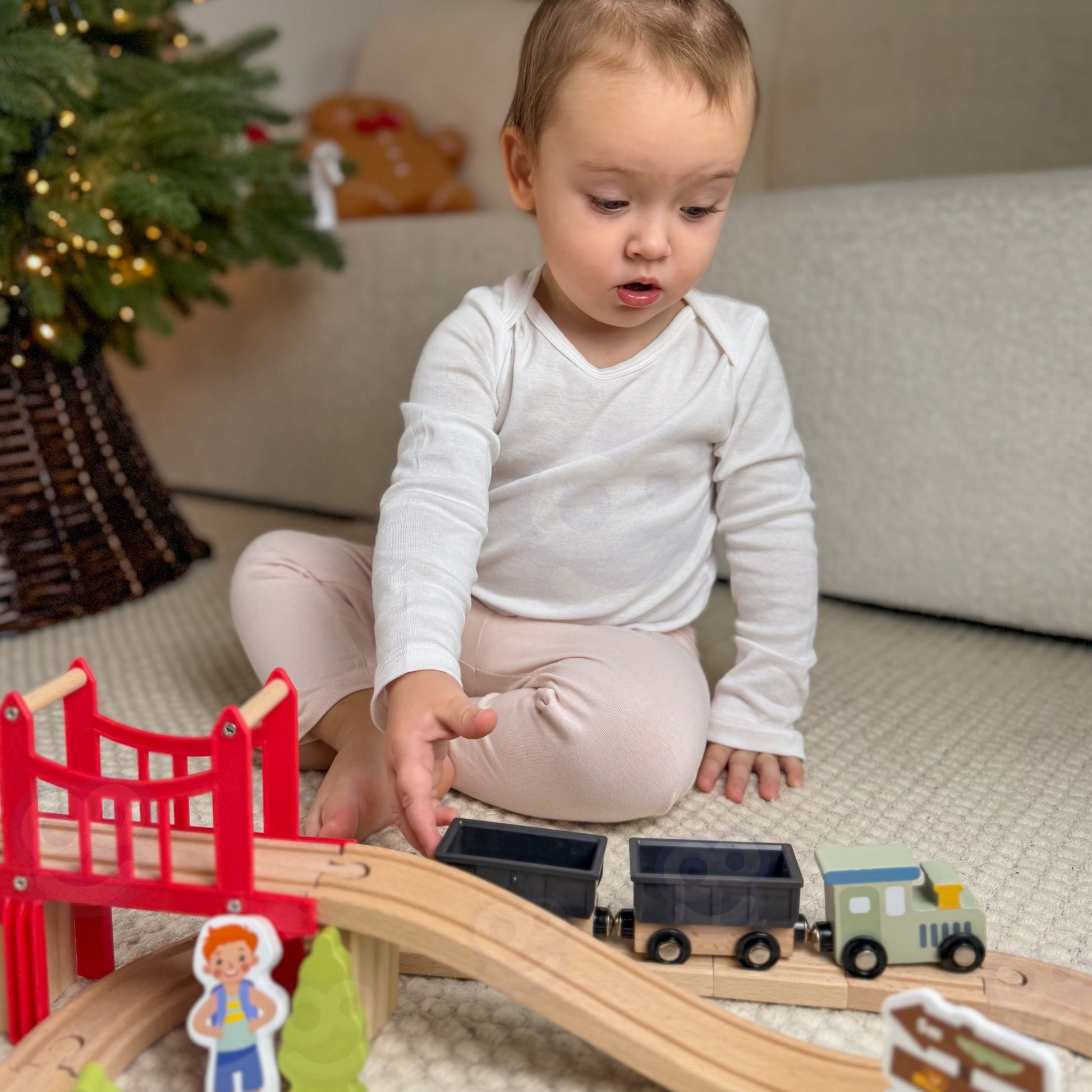 Woopie Green Medinis Zoologijos Sodo Traukinys, 60 Dalių – nuotrauka 5
