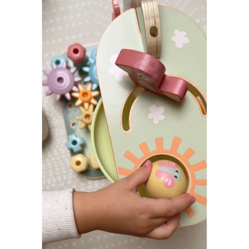 WOOPIE GREEN Montessori Kamuoliukų Trasa Aktyvumo Medis 4 viename FSC Žaislai Montessori