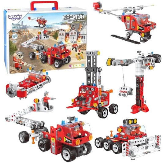 Woopie Konstravimo Rinkinys Creator City Fire Brigada Vaikams 5+ Žaislai Konstruktoriai