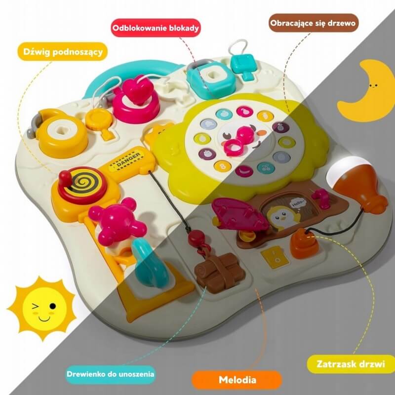 Woopie Lavinamoji Manipuliacinė Lenta Vaikams Nuo 1 Metų Veiklos Lentos