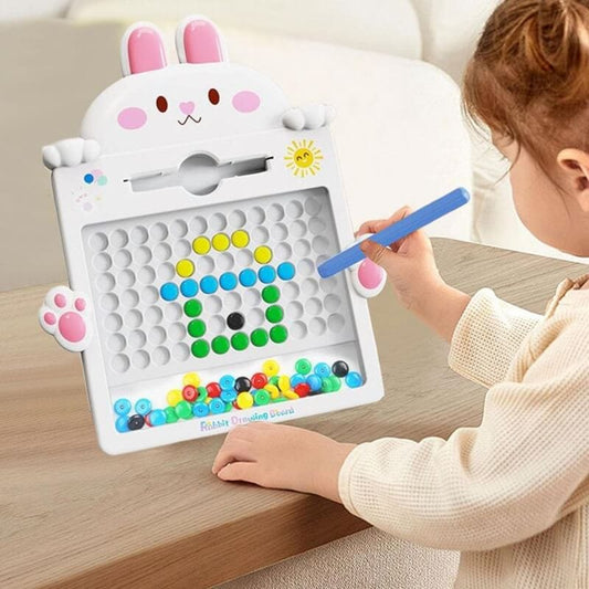 WOOPIE Magnetinė Lenta Vaikams MagPad Rožinis Zuikutis, Montessori, 3+ Žaislai Magnetiniai