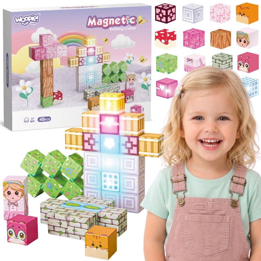 Woopie Magnetinės Kaladėlės, 48 Dalys – nuotrauka 1