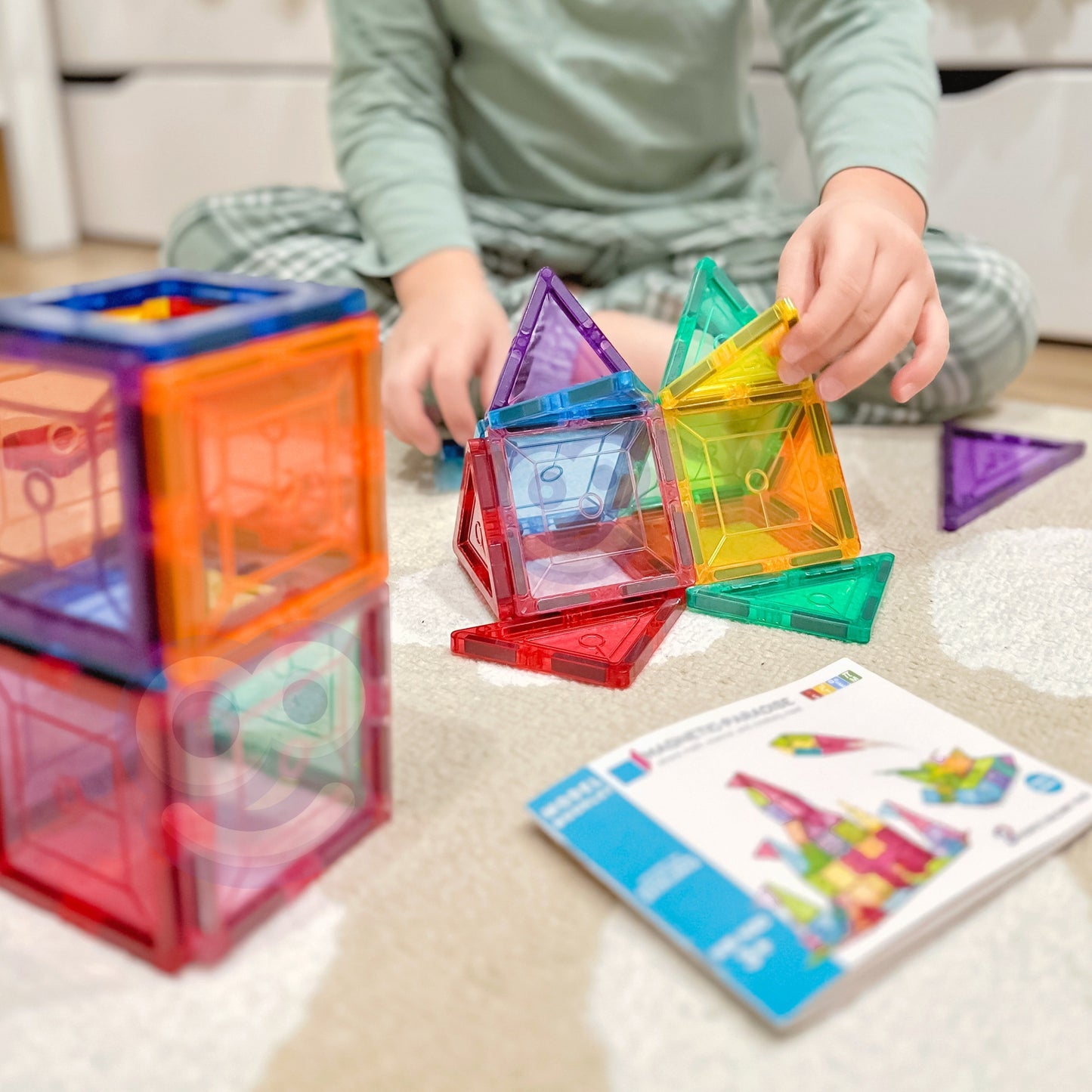 Woopie Magnetinės Montessori Kaladėlės 3D, 28 Dalys – nuotrauka 4