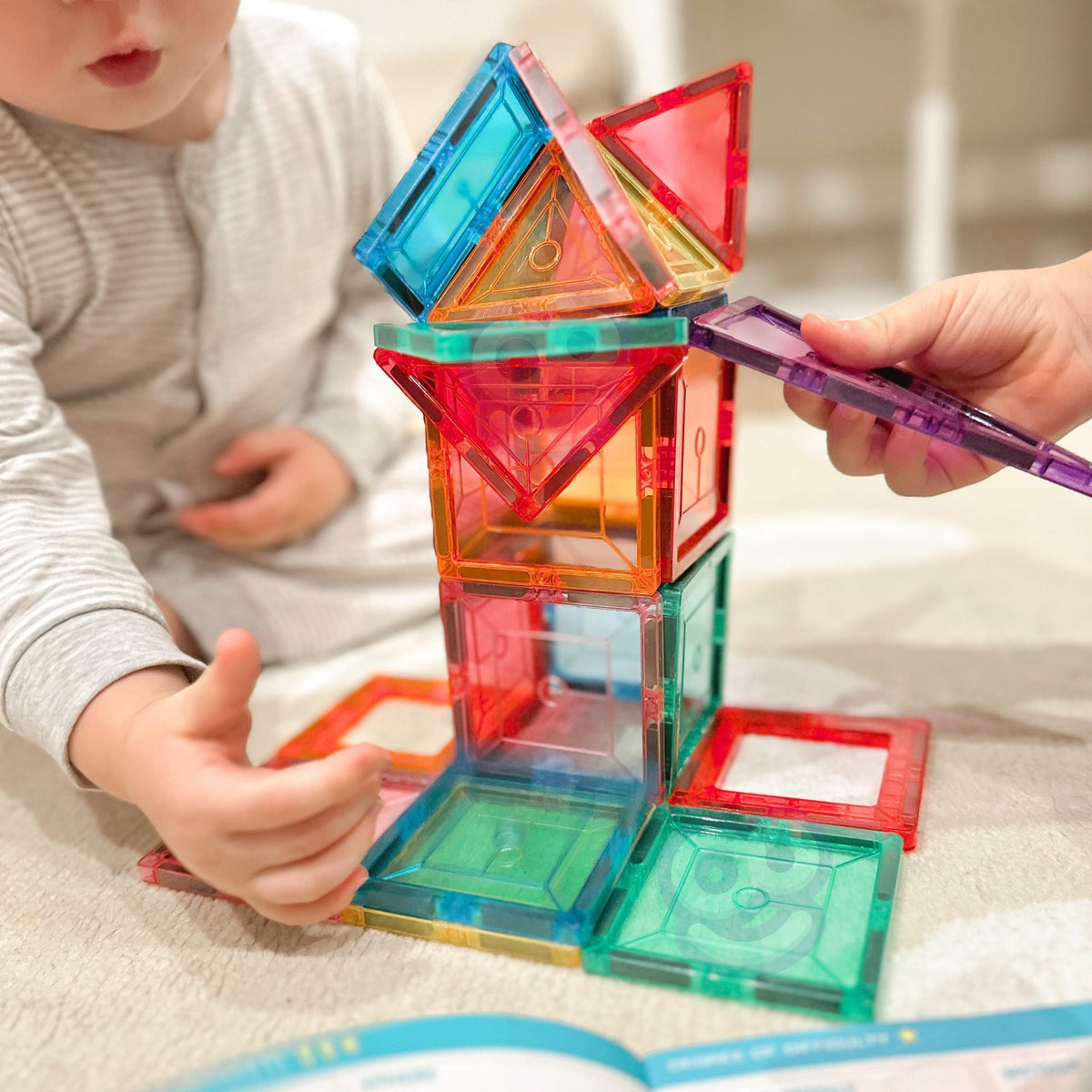 Woopie Magnetinės Montessori Kaladėlės 3D, 28 Dalys Magnetiniai Žaislai