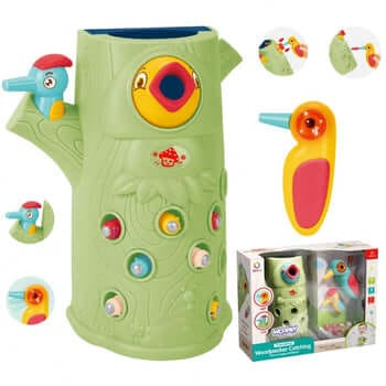 WOOPIE Magnetinis Žaislas Pagauk Kirminą Žalias Žaislai Vaikams Ir Kūdikiams