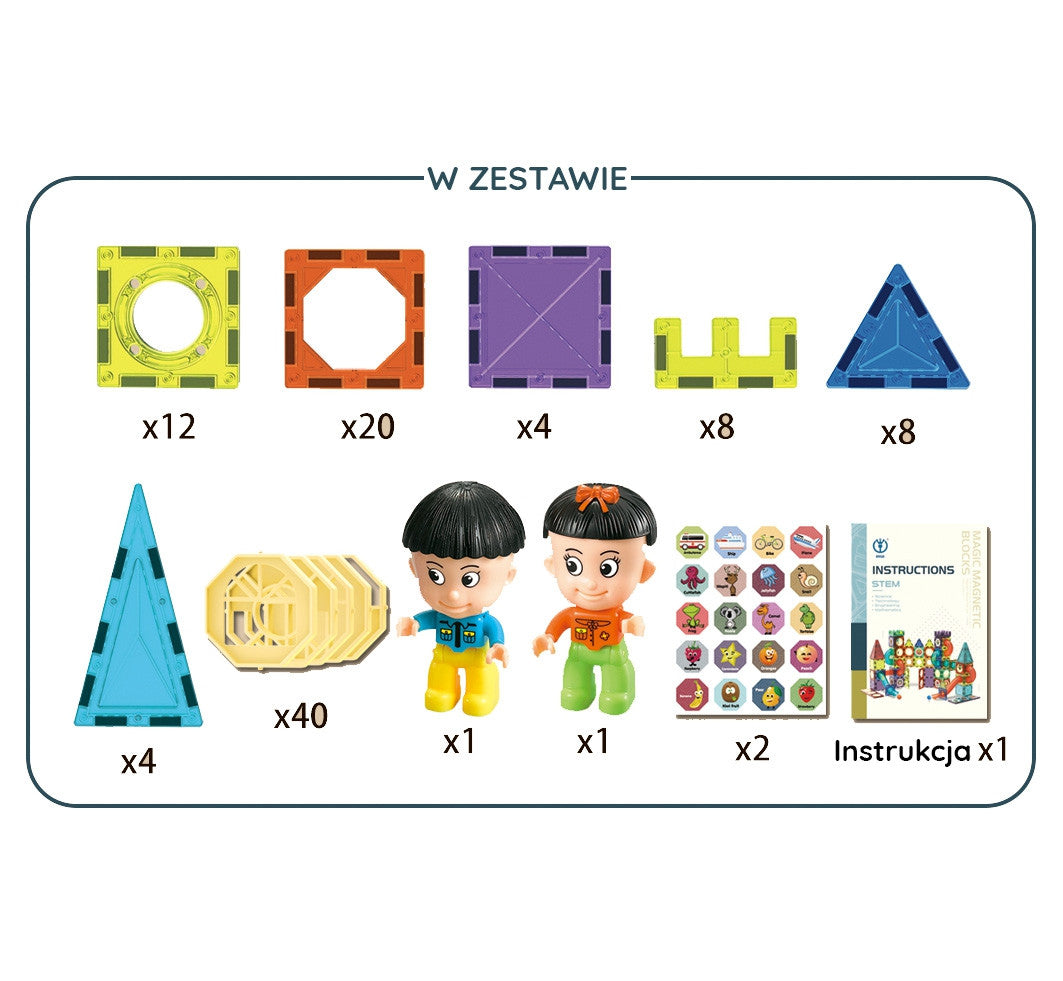 „Woopie“ magnetinių kaladėlių pilis – prekės nuotrauka 8