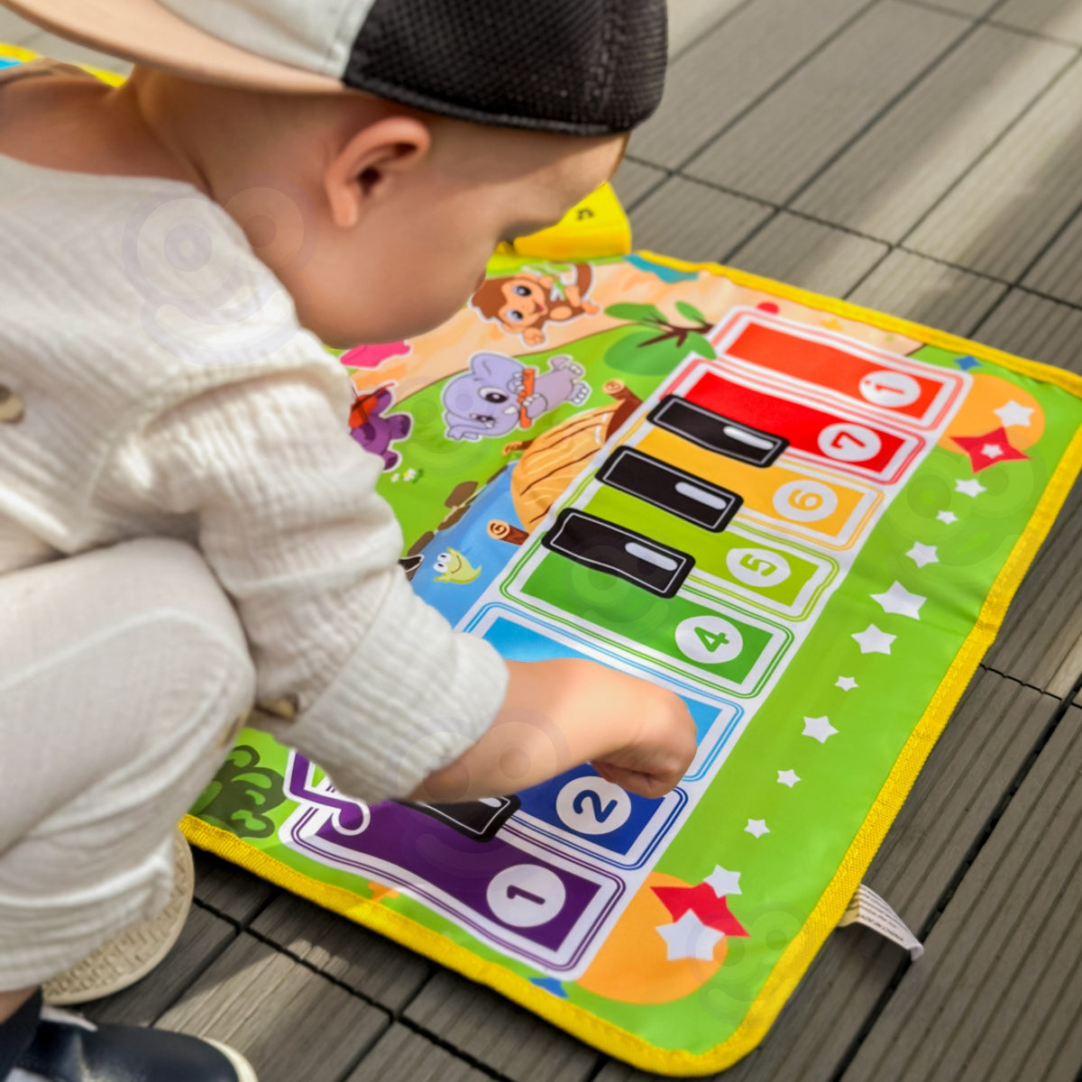 „Woopie“ muzikinis kilimėlis su pianinu ir būgnais 2in1 – produkto nuotrauka 6
