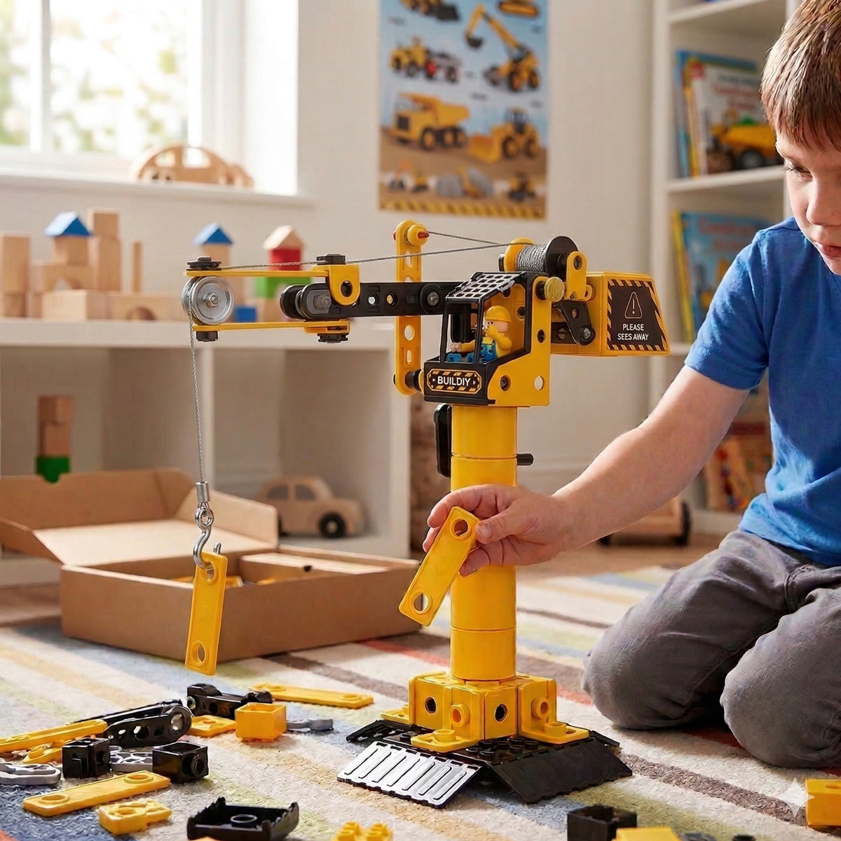 Woopie STEAM statybinių mašinų konstruktorius 6in1, 223 dalys – vaizdas 4