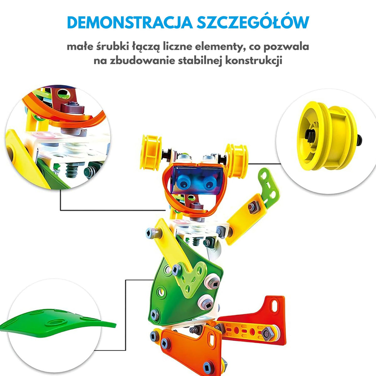 Woopie STEM transporto priemonių konstruktorius, 163 dalys – vaizdas 14
