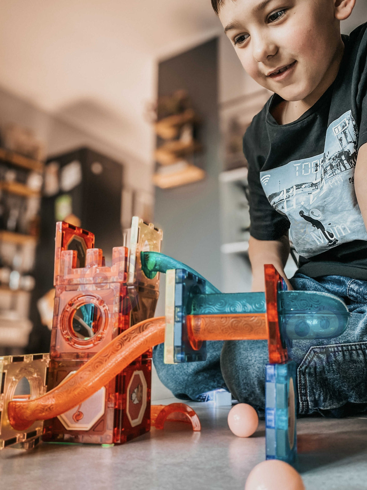 „Woopie“ šviečianti magnetinė kamuoliukų trasa – nuotrauka 8