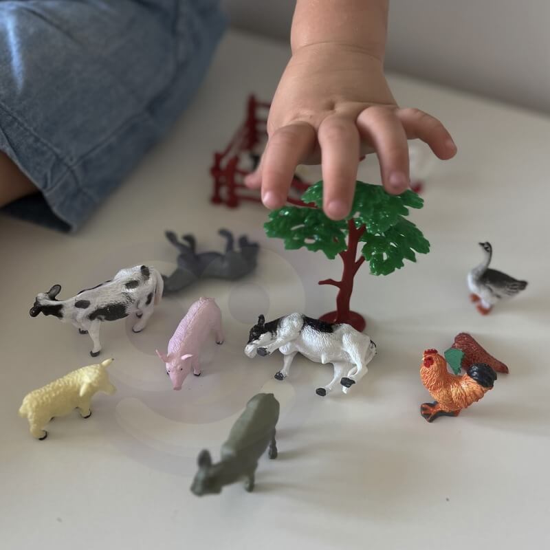 Woopie Ūkio Gyvūnų Figūrėlių Rinkinys Vaikams 14 vnt. Žaislai Figūrėlės