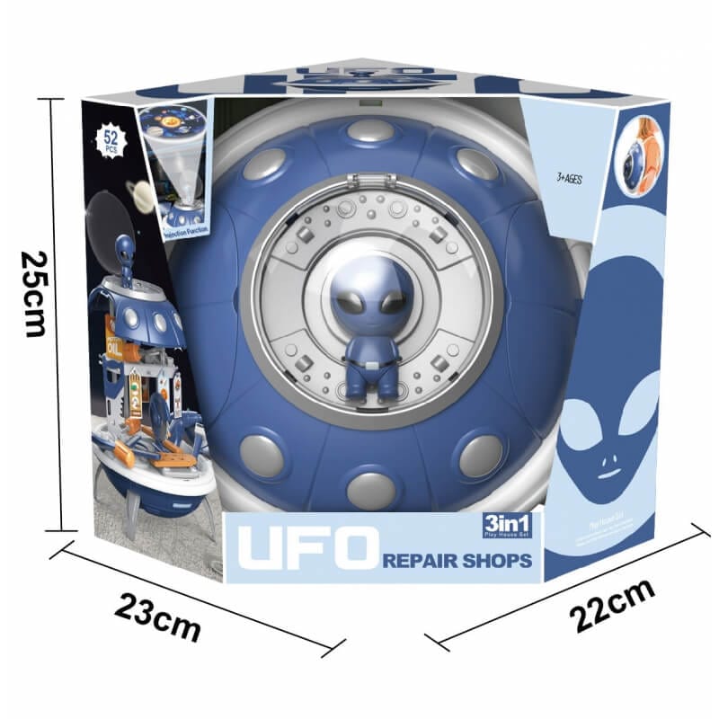 WOOPIE Warsztat 3w1 Plecak Projektor UFO 52 el. Žaislai Vaikams Ir Kūdikiams