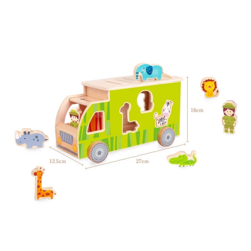 Žaislas Kūdikiams Rūšiuoklis Džiunglių Gyvūnai CLASSIC WORLD Žaislai Kūdikiams Rūšiuokliai